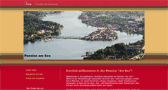 Desktop Screenshot of pension-amsee.de